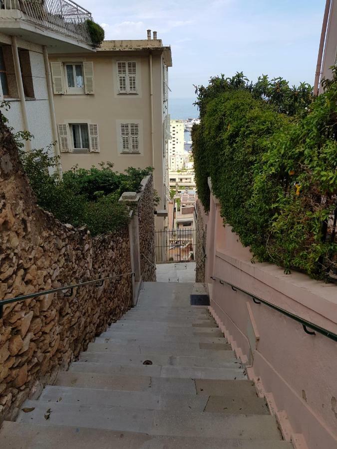 Plein Coeur De Monaco, A 300 Metres A Pied Du Port De Monaco, 4 Pieces Dans Des Escaliers Vue Mer Exceptionnelle ภายนอก รูปภาพ